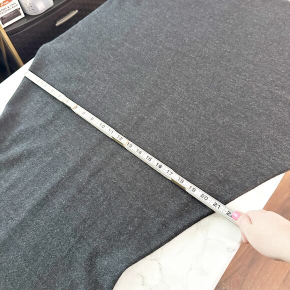 Eileen Fisher 100% Wool Maxi Dress Elbow Sleeve Scoop Neck Charcoal Gray Small P - Picture 12 of 12